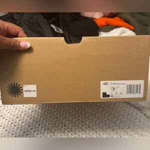 Ugg platform black boots